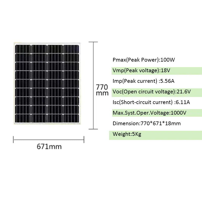Kit de panel solar completo 300w 500W 1000w 1500W 2000W 220v inversor de onda sinusoidal pura con controlador autocaravana caravana coche Camping