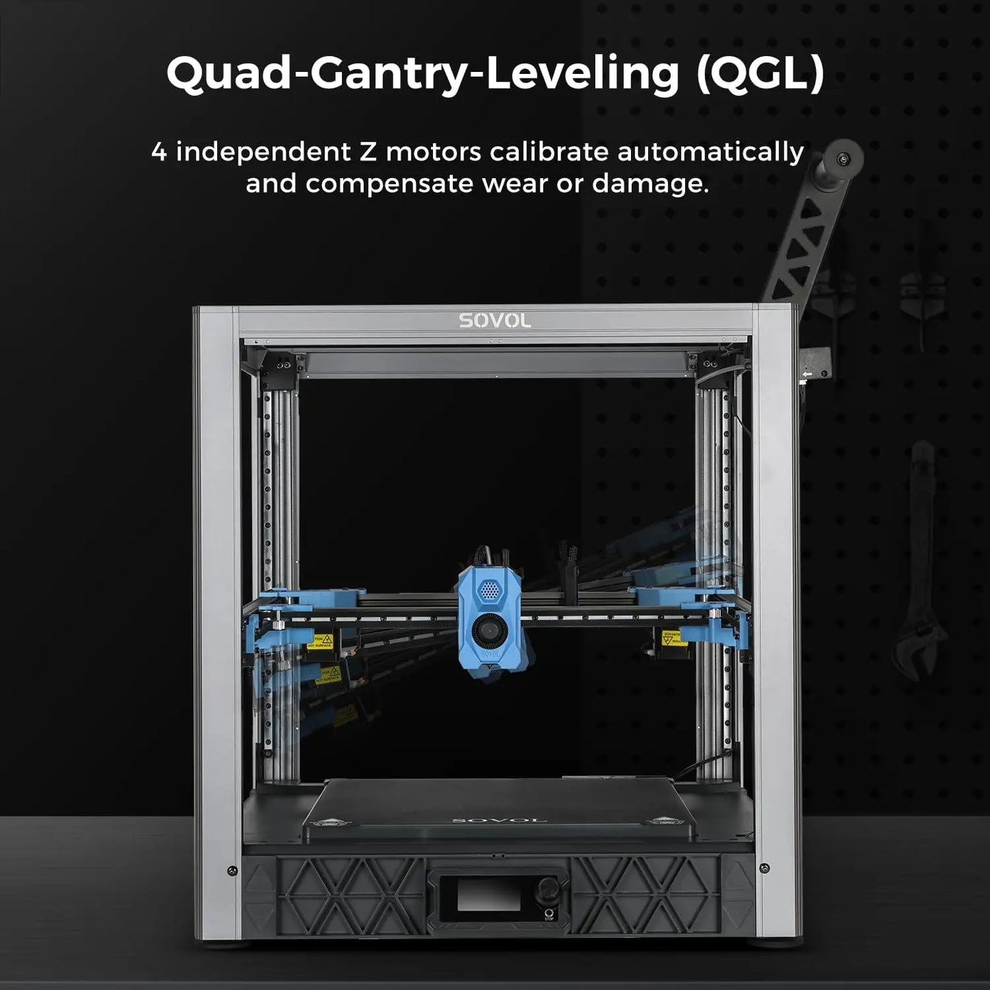 Impresora 3D Sovol SV08 Core-XY de código abierto, impresoras 3D de alta velocidad máximos de 700 mm/s con 300 ℃   Hotend y cámara sin obstrucciones