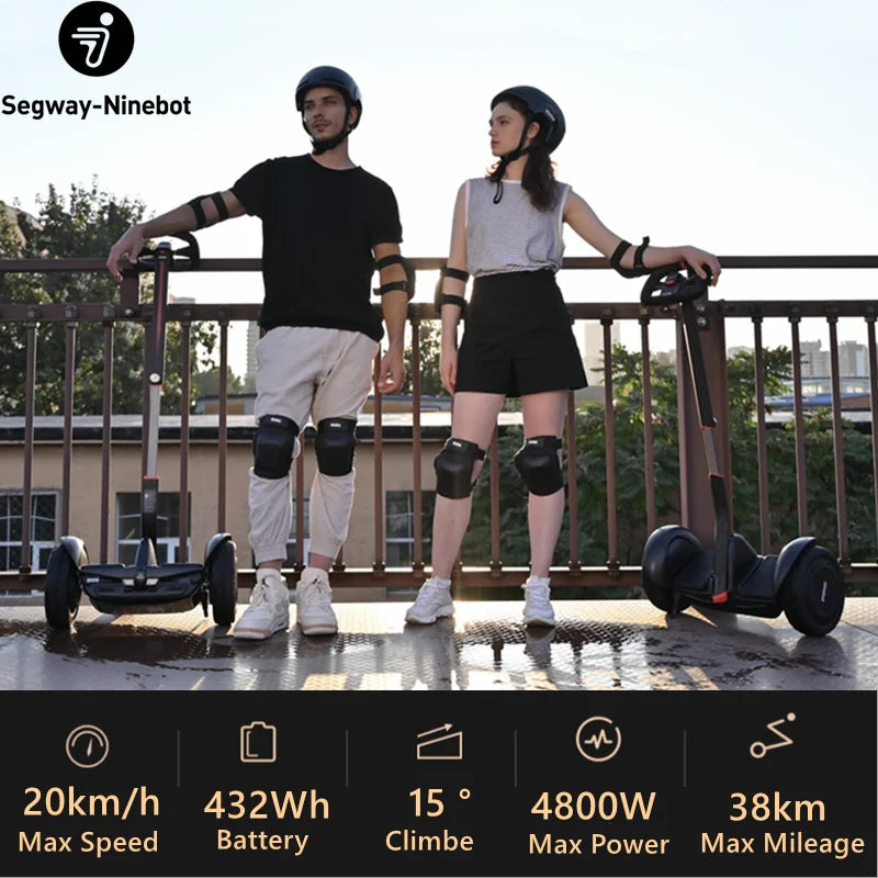Stock de la UE Ninebot de Segway S-Max Scooter eléctrico autoequilibrado inteligente portátil Alcance de 20 km/h 38 km Compatible con el kit Gokart
