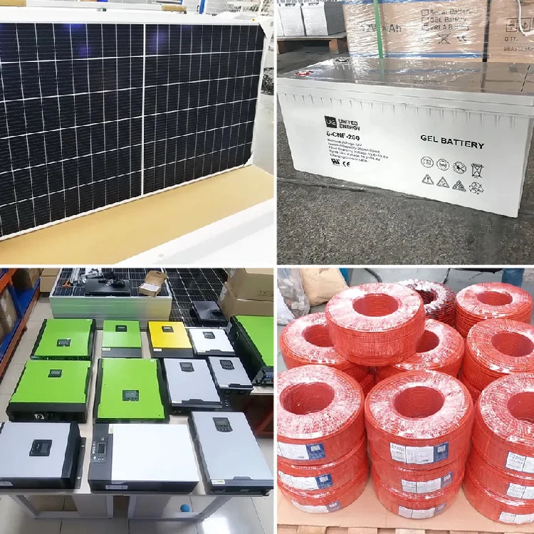 Residential Complete Hybrid Off Grid Solar Power System 5000w 5kw 10kw 20kw Solar Panel Energy System Cost for Home