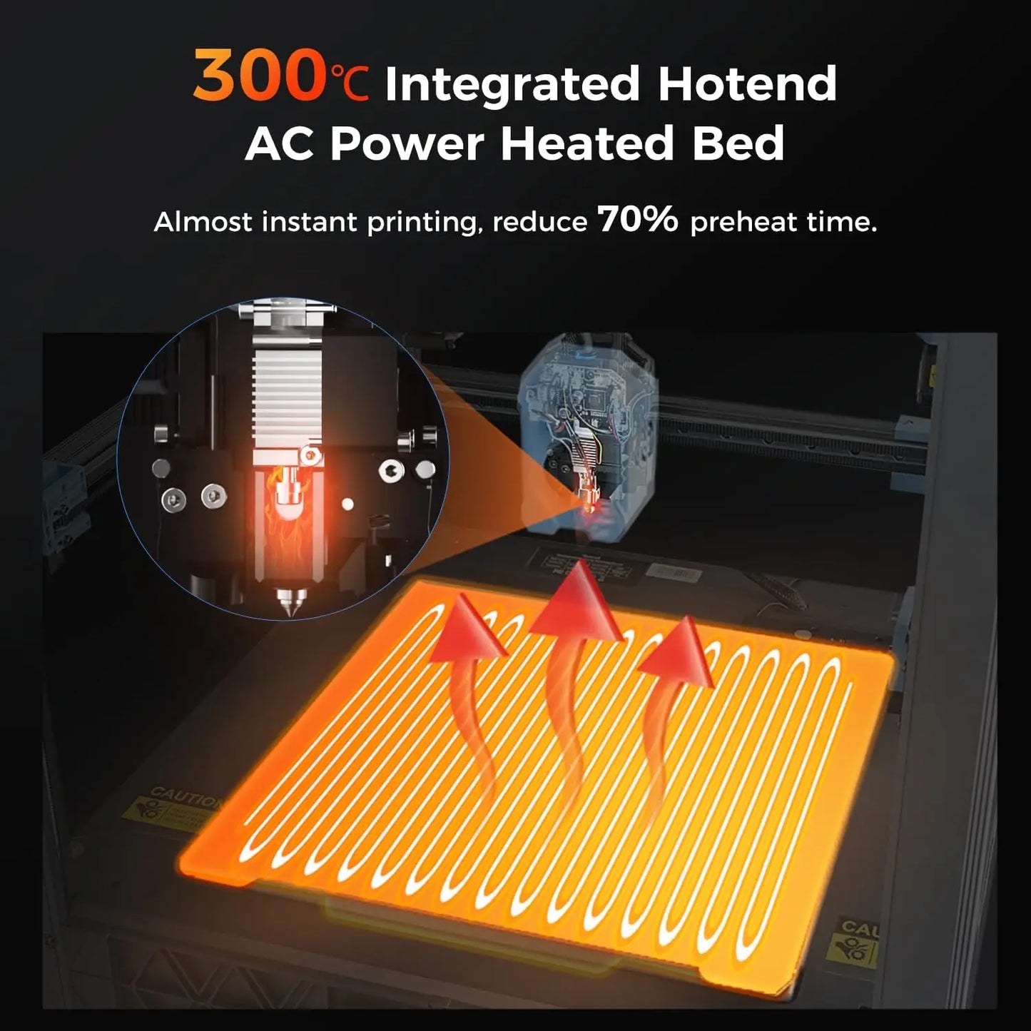 Impresora 3D Sovol SV08 Core-XY de código abierto, impresoras 3D de alta velocidad máximos de 700 mm/s con 300 ℃   Hotend y cámara sin obstrucciones
