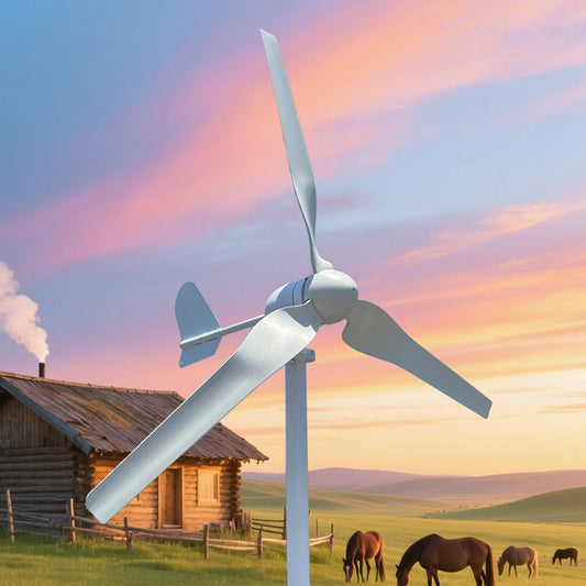 Generador de turbina eólica, controlador MPPT, molino de viento de 20000W, generador de energía sin viento para uso doméstico, turbina de energía eólica con dinamo de 3 aspas