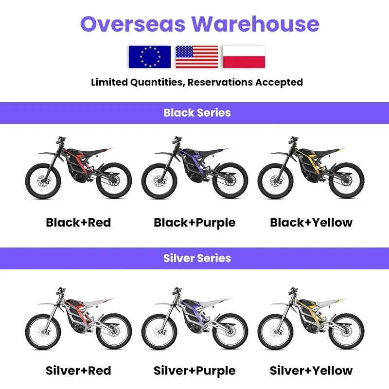Motocicleta eléctrica de montaña, Motor potente de 8500W, batería de litio de 72v y 35Ah, neumáticos todoterreno, 19 pulgadas