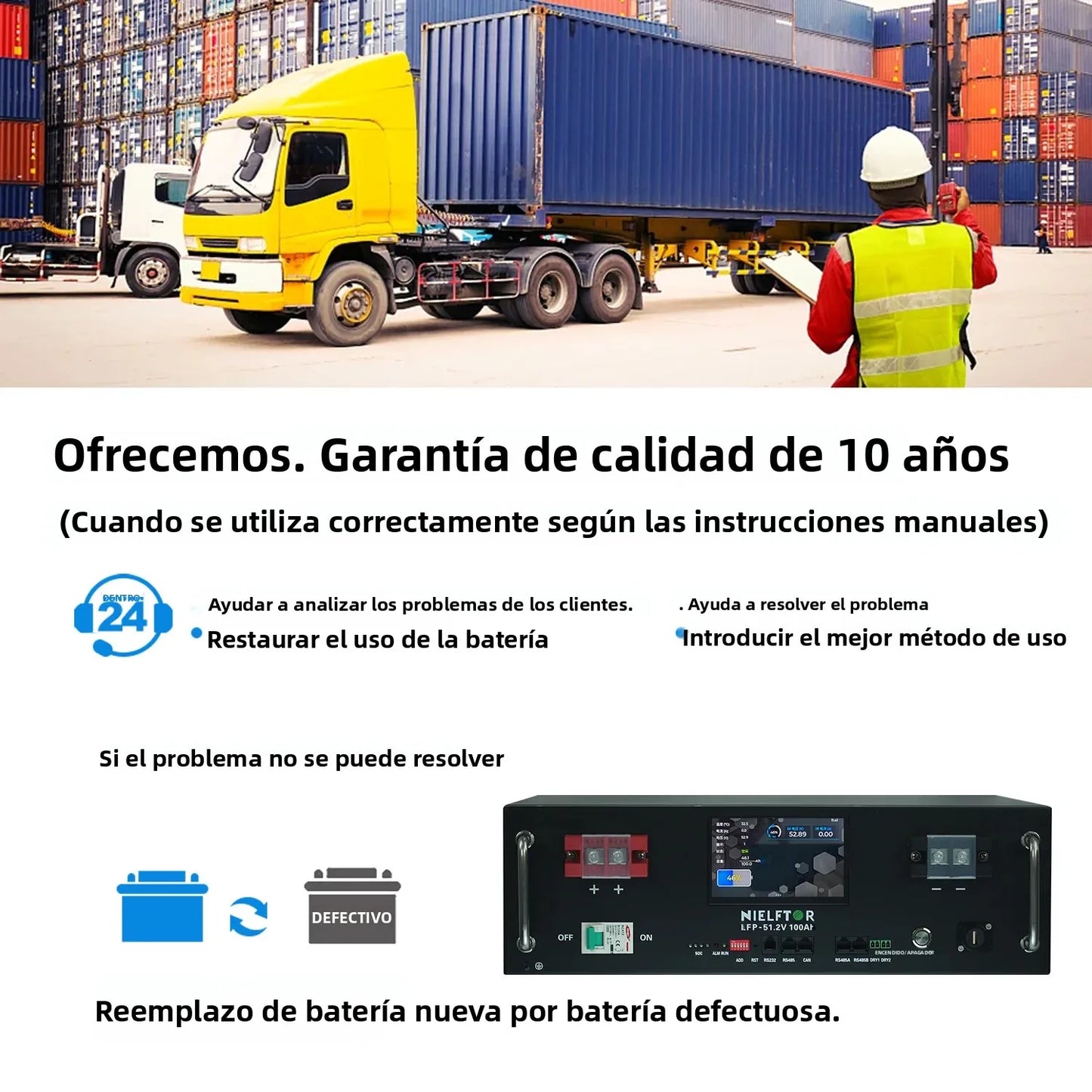Batería de litio LiFePO4 de 48V, 100Ah, 120Ah, 200Ah, 300Ah, 600Ah, células de grado A, más de 6000 ciclos, batería de 51,2 V para Solar PL, Stock de la UE