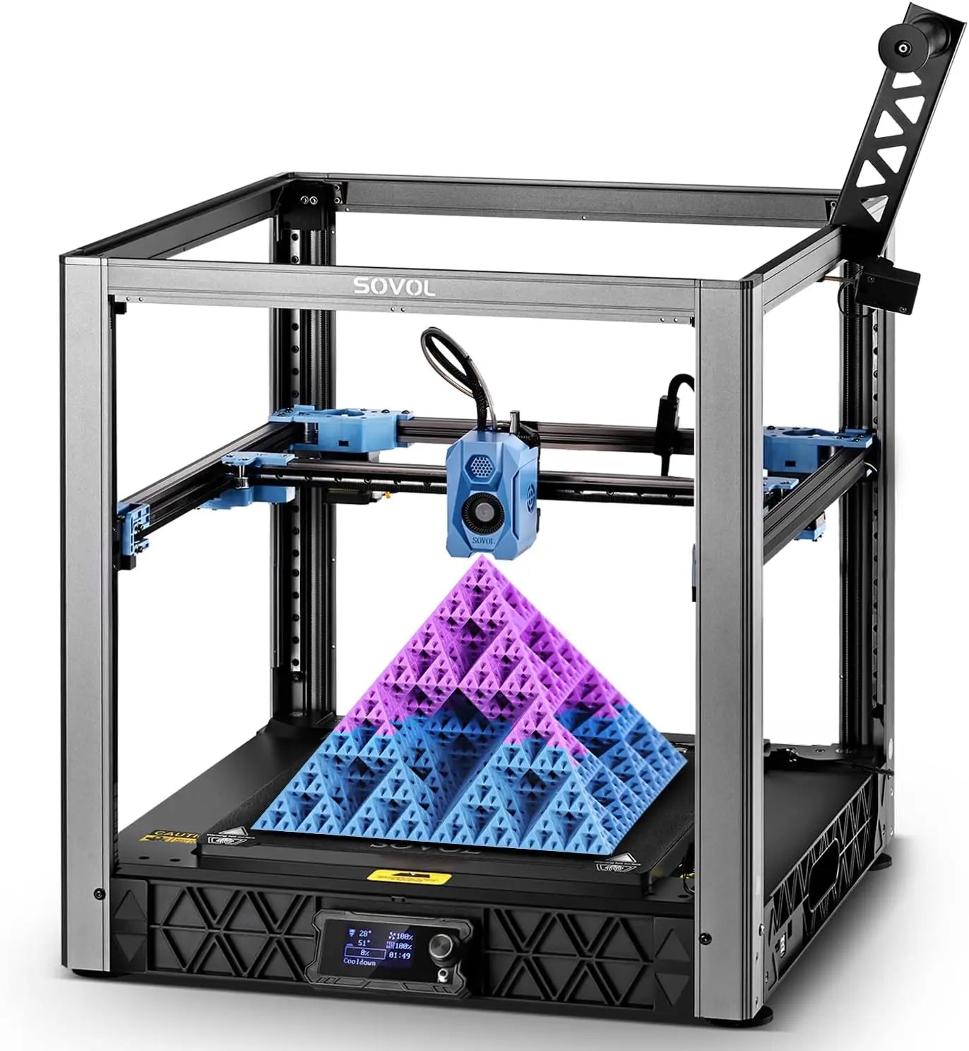 Impresora 3D Sovol SV08 Core-XY de código abierto, impresoras 3D de alta velocidad máximos de 700 mm/s con 300 ℃   Hotend y cámara sin obstrucciones