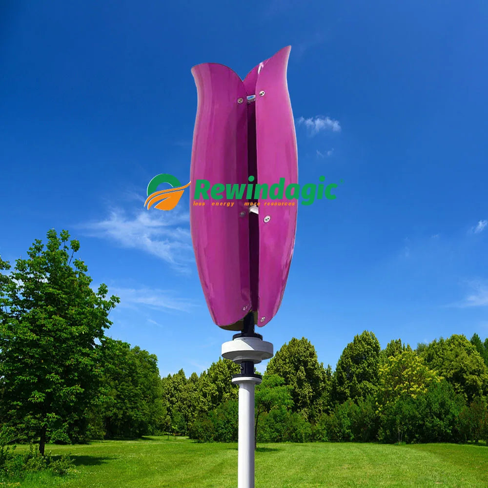 Turbina aerogeneradora de 10kW, eje Vertical, 12V, 24V, energía eólica libre, molino de viento, electrodomésticos de Camping con cargador MPPT