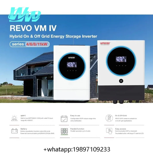 Inversor solar de 11kw y 10 kw, placa de circuito de inversor solar híbrido fuera de la red, inversor híbrido máximo solar