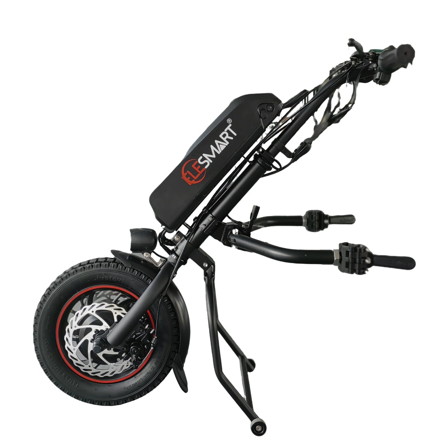 Elesmart Kit de conversión de tractor de motocicleta eléctrica de 12 pulgadas 36V 250/350/500W Accesorio para silla de ruedas para ayuda para discapacitados