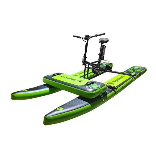 Colección de ponteros, bicicleta de agua eléctrica inflable, barcos con pedales, bicicleta a la venta