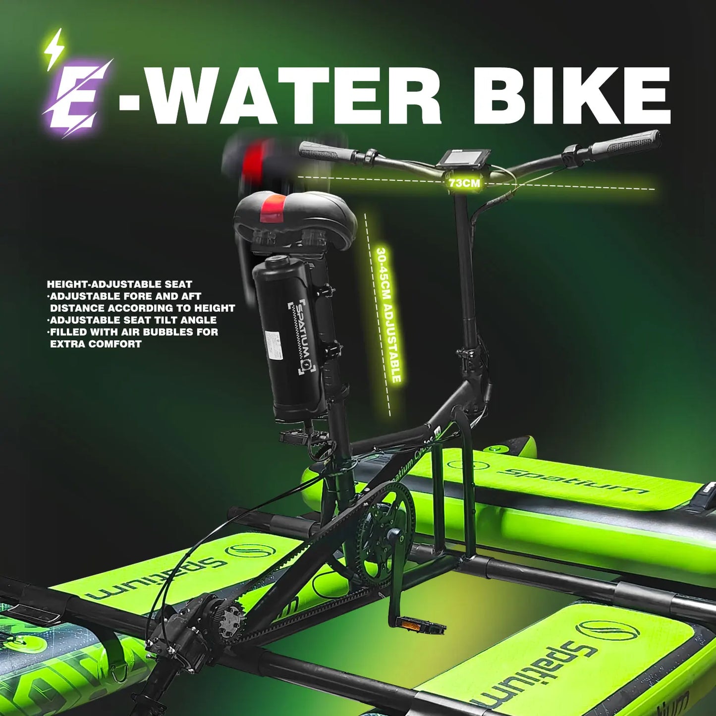 Colección de ponteros, bicicleta de agua eléctrica inflable, barcos con pedales, bicicleta a la venta
