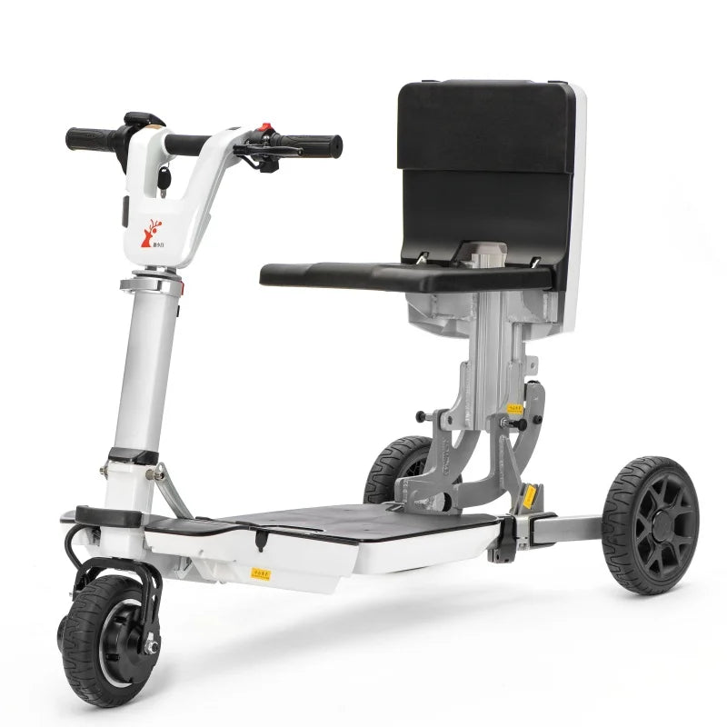 Patinete eléctrico de movilidad de viaje plegable ligero para personas mayores discapacitadas 48V 350W triciclo eléctrico de 3 ruedas adultos plegable
