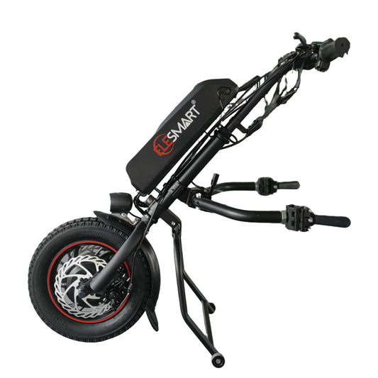Elesmart Kit de conversión de tractor de motocicleta eléctrica de 12 pulgadas 36V 250/350/500W Accesorio para silla de ruedas para ayuda para discapacitados