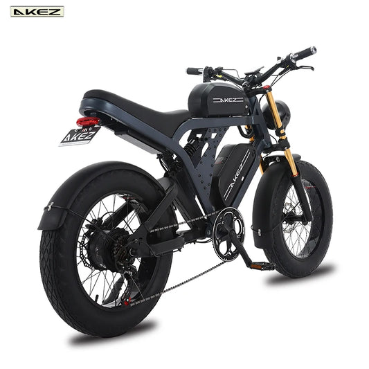 Bicicleta eléctrica Retro Fatbike para adultos 1500w 2 baterías 48V 36AH 41AH bicicleta eléctrica de montaña de 20 pulgadas para hombres batería extraíble