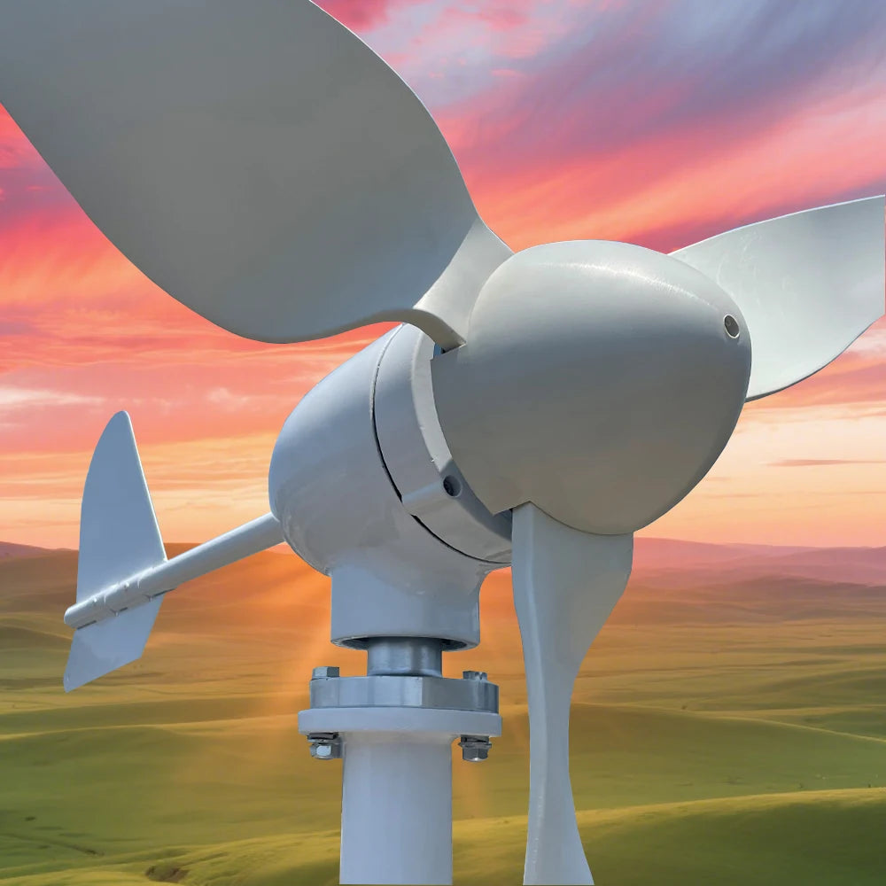 Generador de turbina eólica, controlador MPPT, molino de viento de 20000W, generador de energía sin viento para uso doméstico, turbina de energía eólica con dinamo de 3 aspas